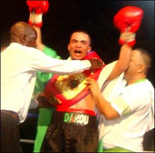 New UBO All-Africa Super Lightweight Champion Dahou Djamel Nasreddine.