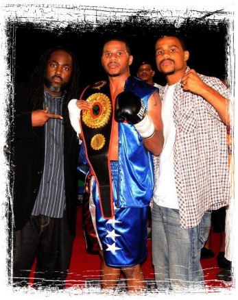 UBO USA Commissioner Macke Roberts, UBO Inter-Continental Super Middleweight Champion Anthony Dirrell and World Class Super Middleweight Contender Andre Dirrell